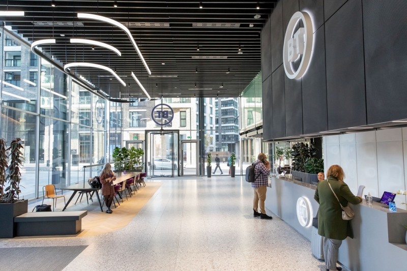 BT HQ reception